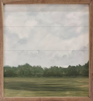 Cloudy Day Abstract Field